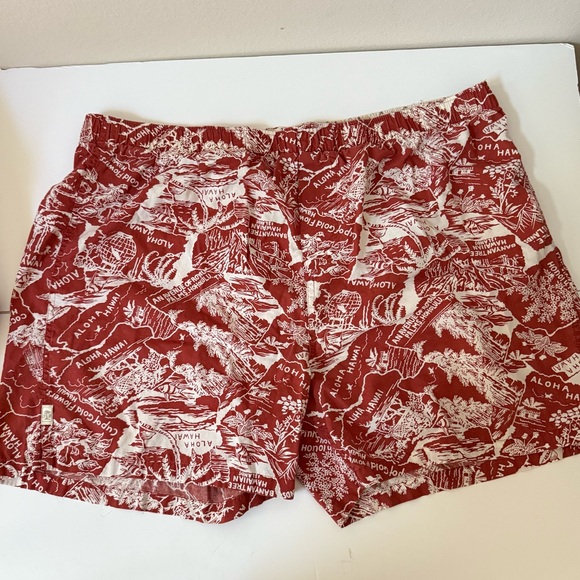 Tommy Bahama Other - Tommy Bahama Red Aloha Print‎ Boxer Shorts XL